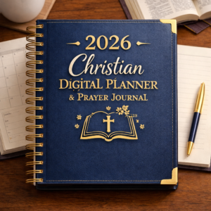 2026 Christian Digital Planner + Prayer Journal” + “Instant Download