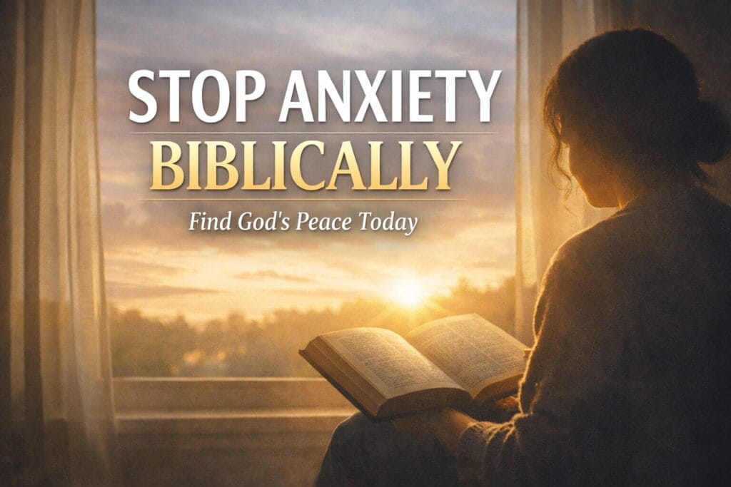 how to stop anxiety biblically