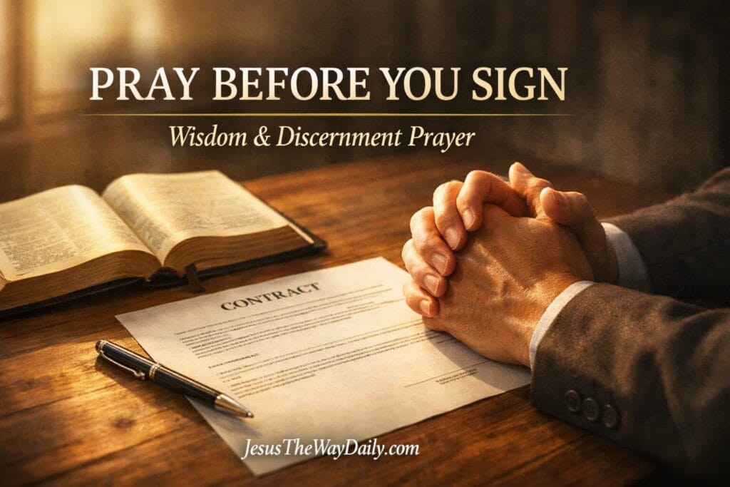 Prayer Before Signing a Contract image
