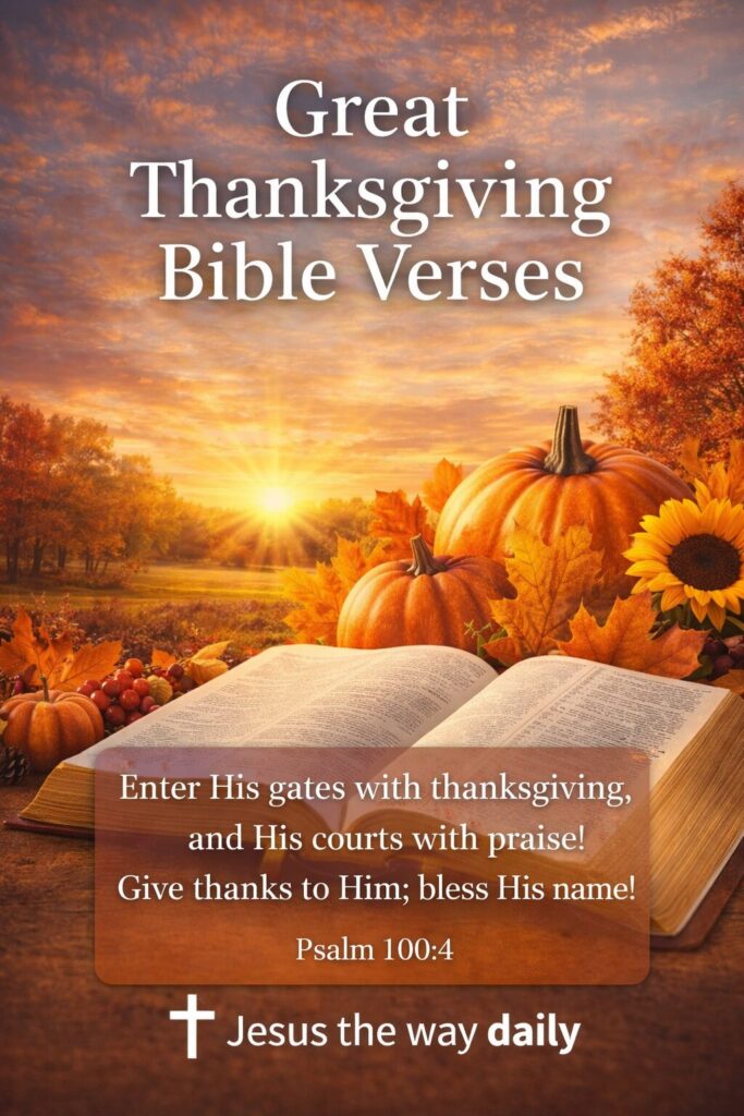 Thanksgiving Bible Verses: 29 Scriptures + Prayer