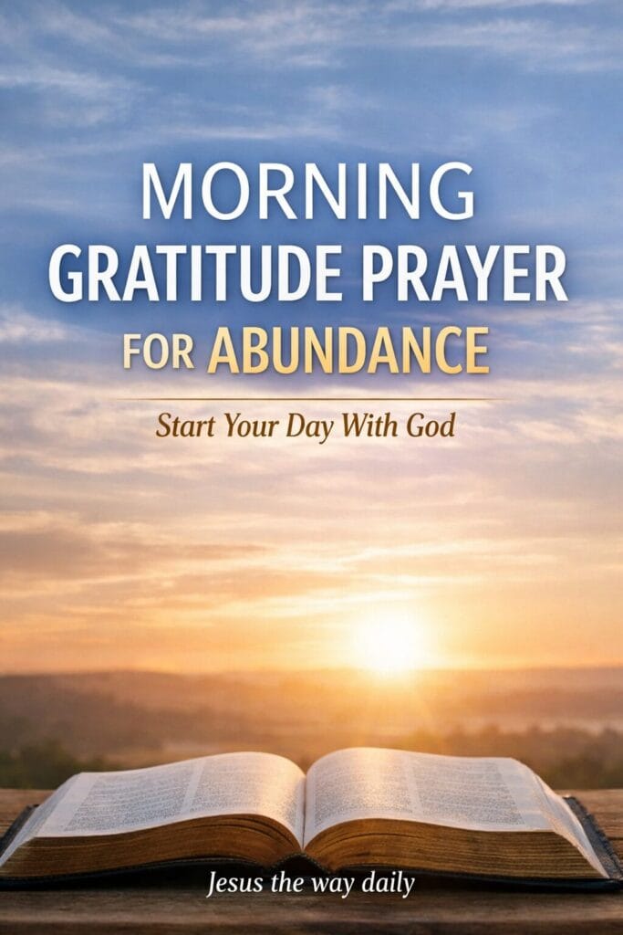 morning gratitude prayer for abundance