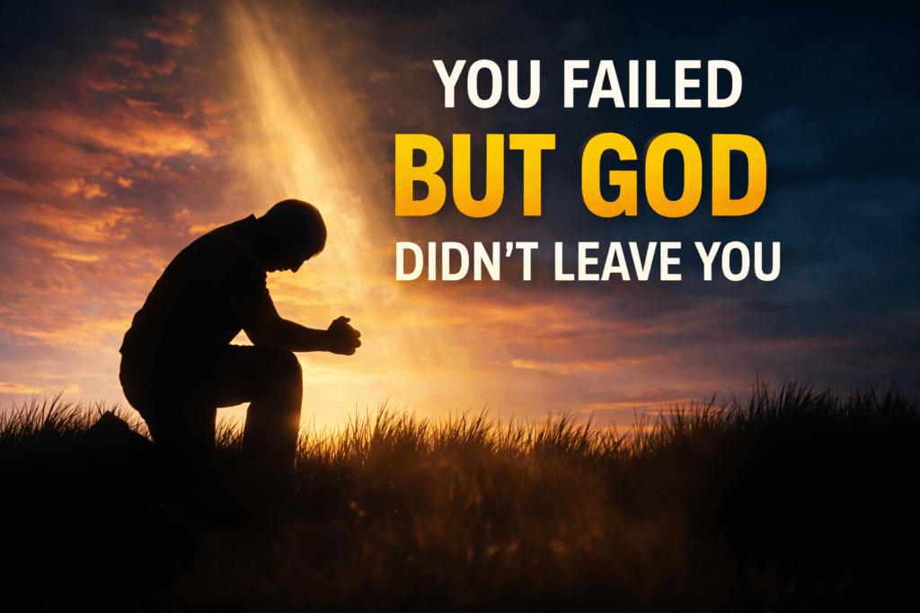 you failed but God didn’t leave you devotional