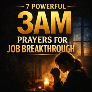 Powerful 3AM Prayers for Job Breakthrough