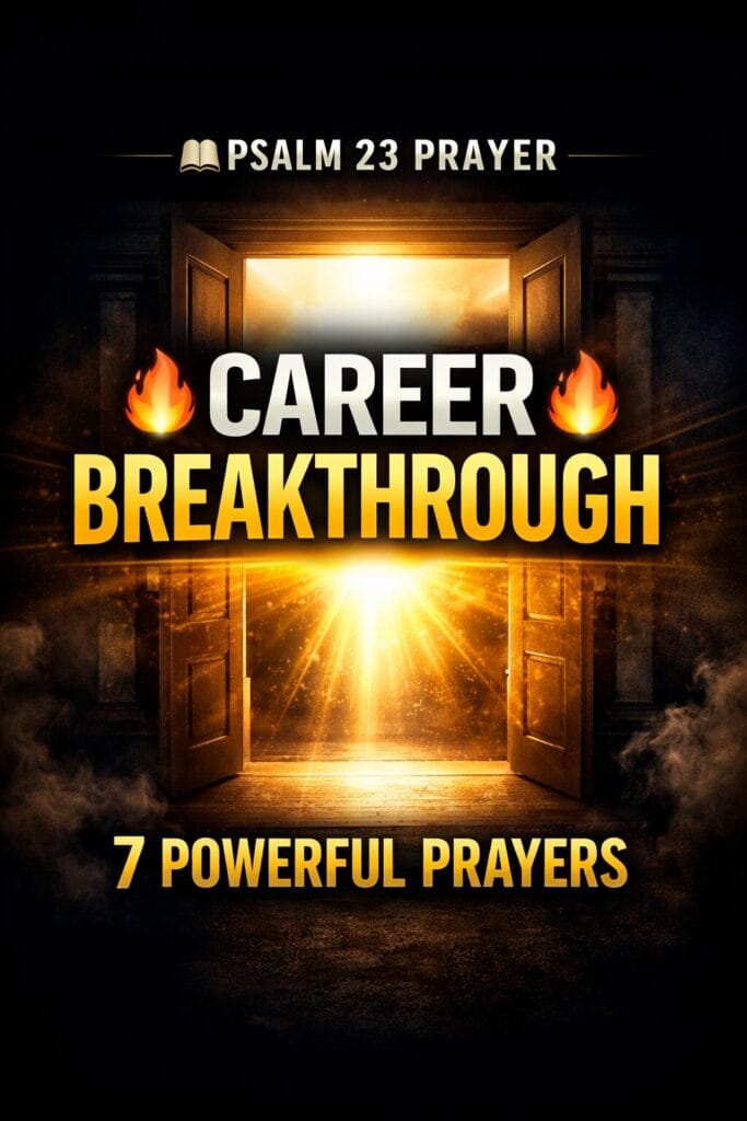 7 psalm 23 prayers for career breakthrough