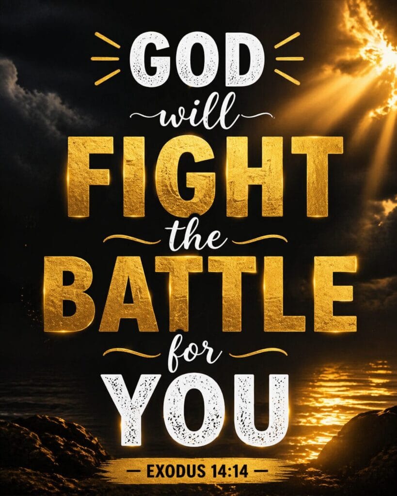 the lord will fight for you