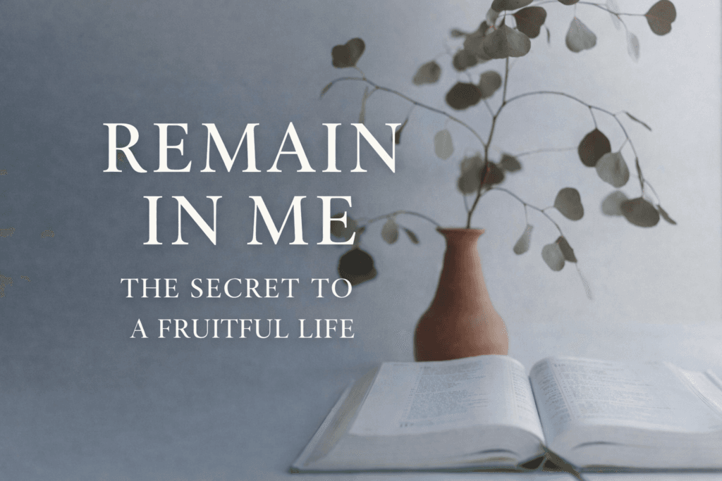 remain in me meaning(John 15:4)