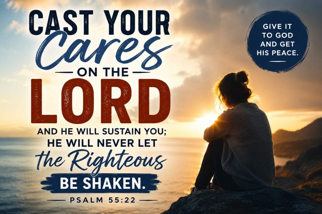 Psalm 55:22 meaning