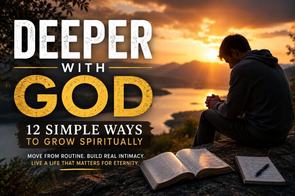 Relationship with God through prayer and daily Bible study