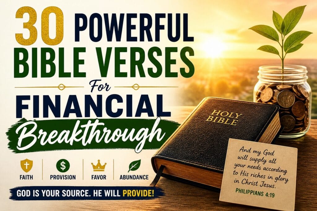 bible verses for financial breakthrough
