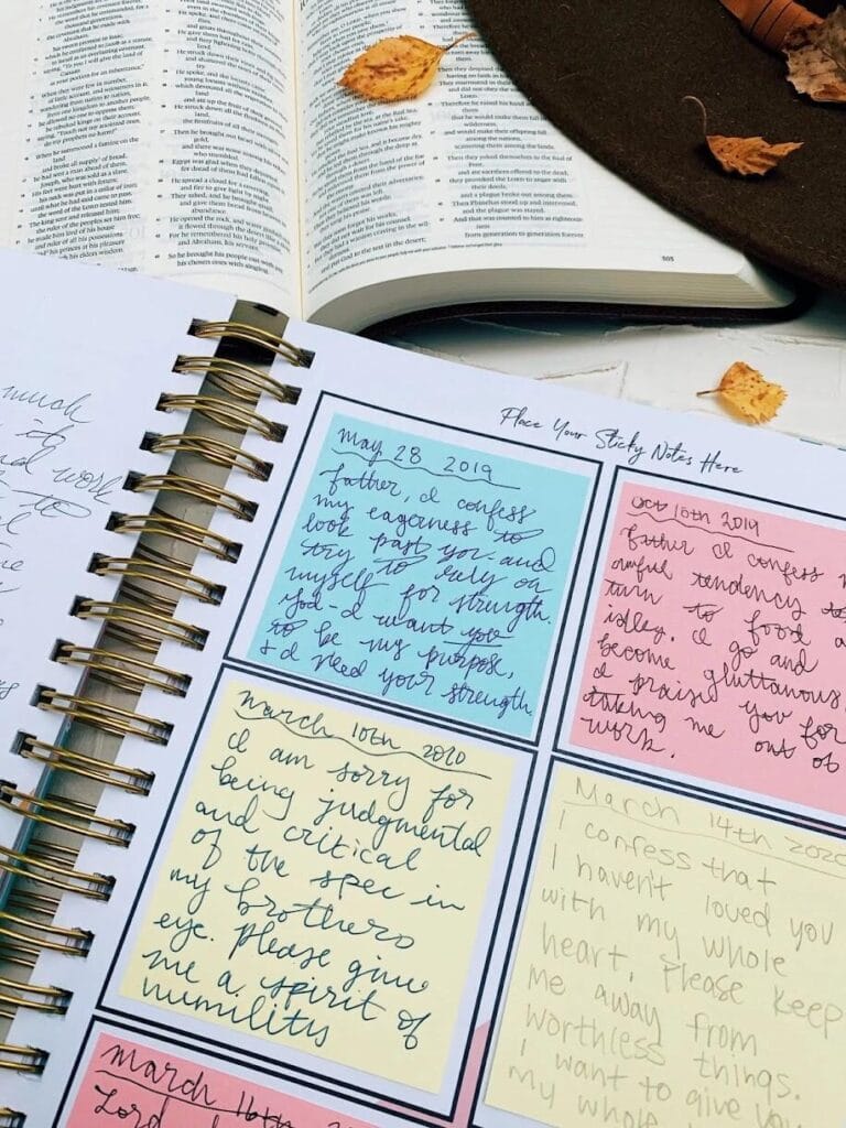 10 Ways to Build a Bible Study Habit Christian devotional graphic with open Bible and journal