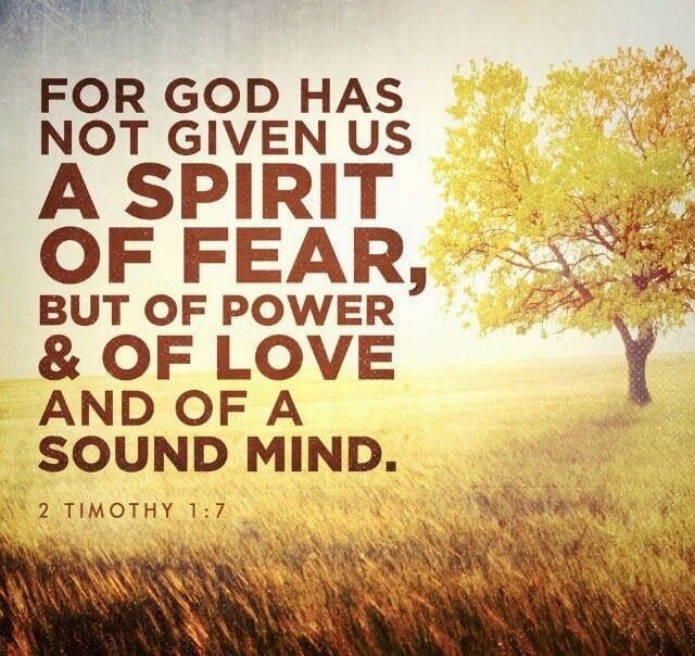 Overcoming Mental Heaviness Christian devotional based on 2 Timothy 1:7 about fear, anxiety, and a sound mind.