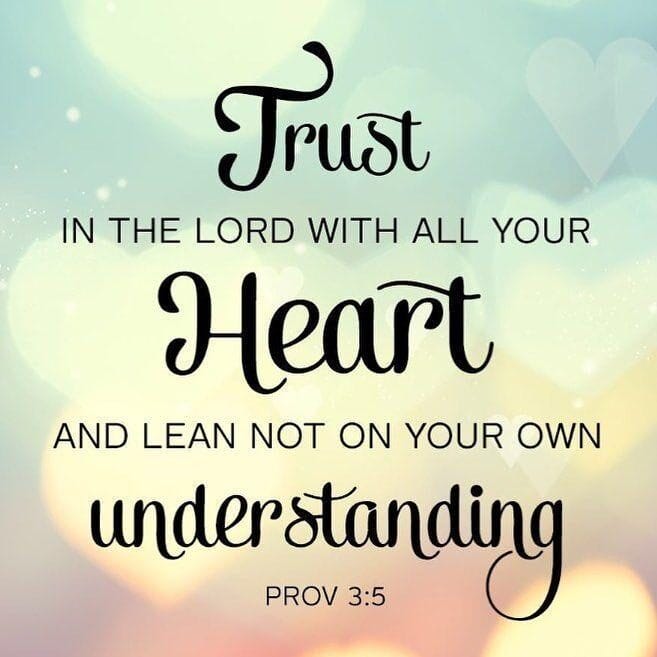 Learning to trust God completely daily devotional with Bible and peaceful sunrise background