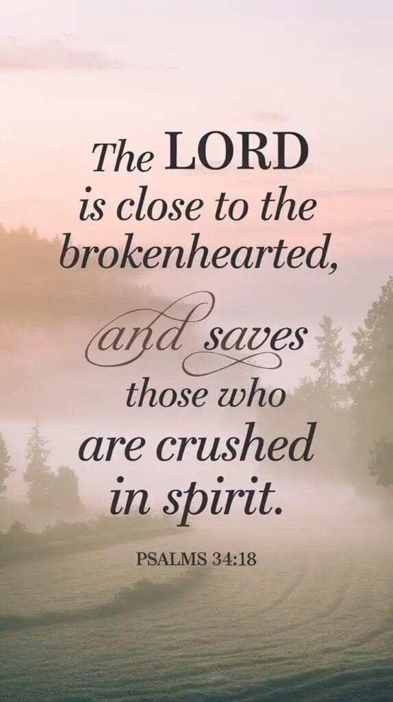 Psalm 34:18 devotional for today