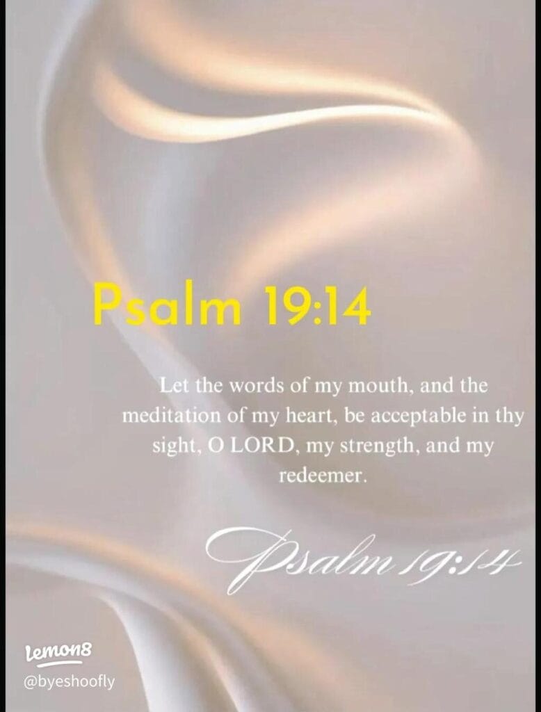 Psalm 19:14 Prayer