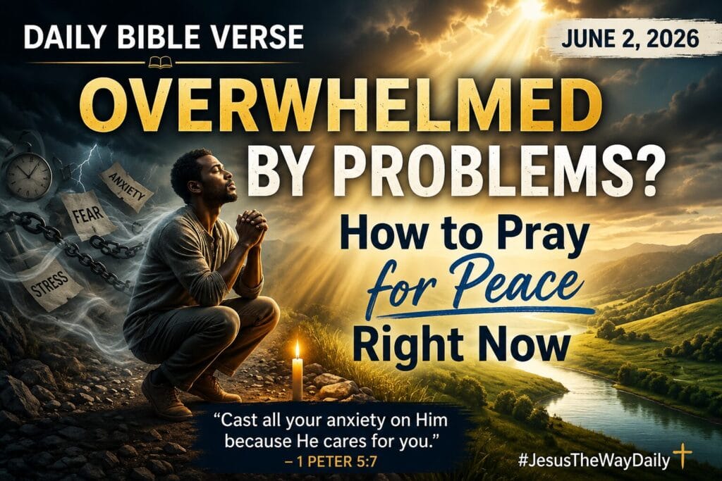 Daily Bible Verse June 2 2026 devotional image about prayer and peace