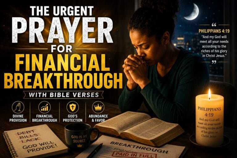 urgent prayer for financial breakthrough