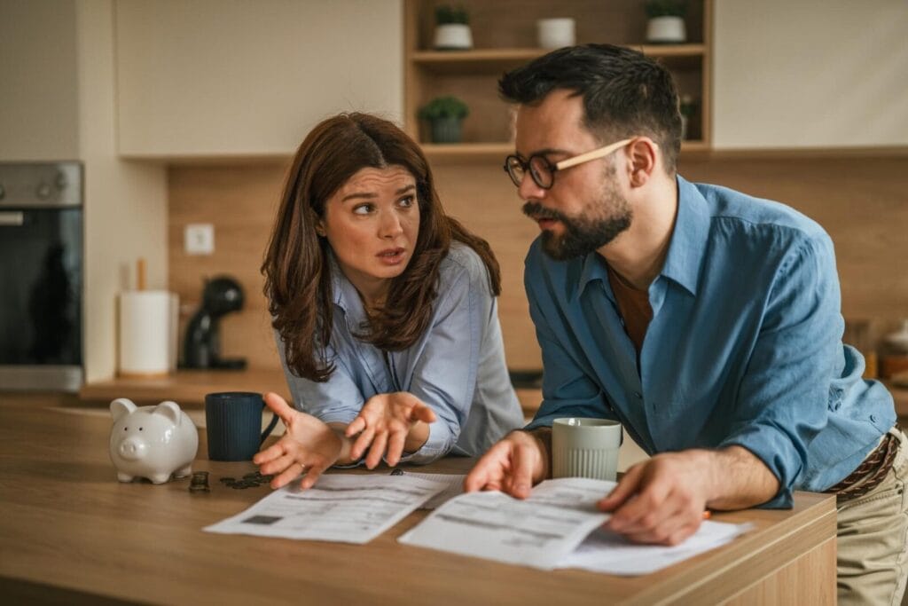 blended family money fights